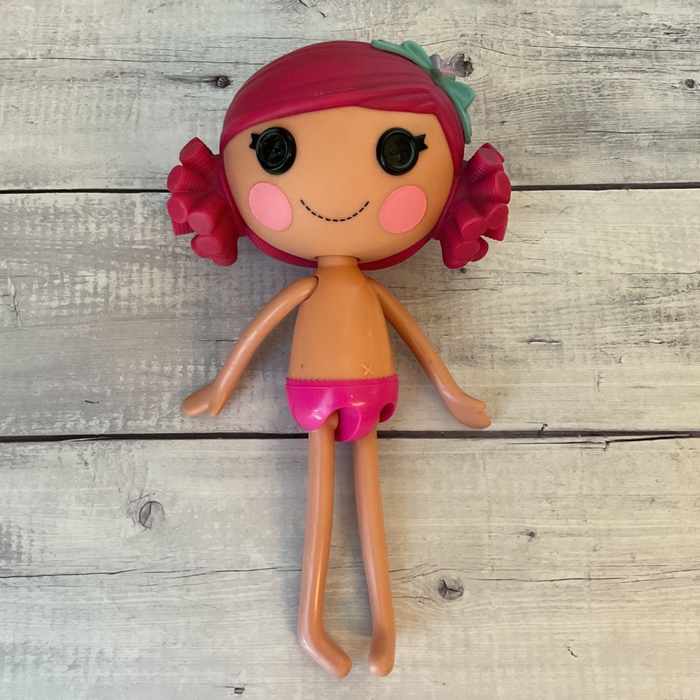 Lalaloopsy Coral Sea Shells Mermaid Doll Pink Hair No Clothes MGA Entertainment